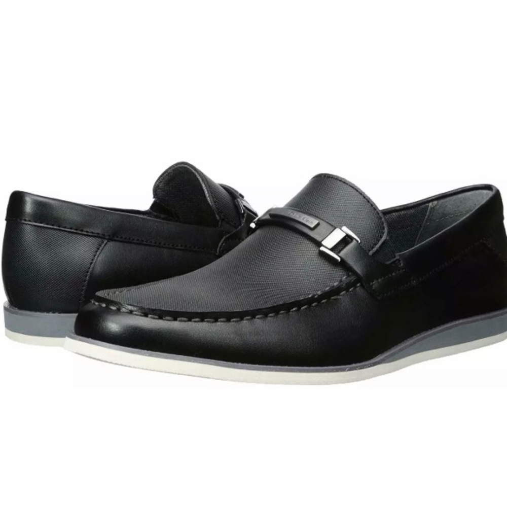 Calvin Klein Kiley Embossed Leather Loafers